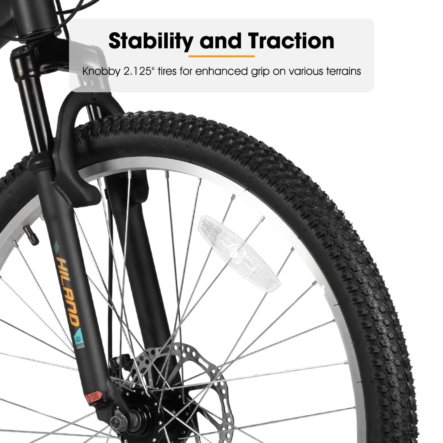 Hiland Hardtail Mountain Bicycle 18 Speed Dual Disc Brakes