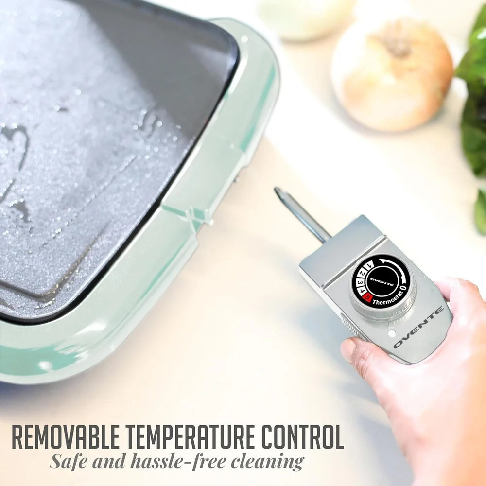 XMSJ Griddle Nonstick Surface With Adjustable Thermostat
