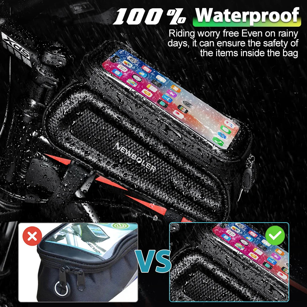 NEWBOLER Frame Front Tube Bike Bag Waterproof Phone Case