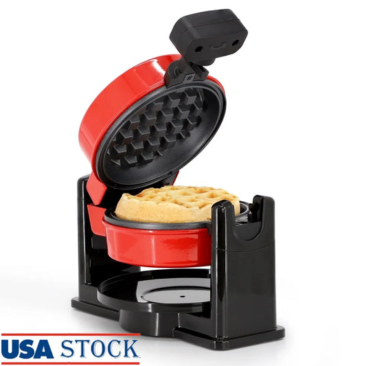 XMSJ Compact Nonstick Waffle Maker Cool Touch Kitchen
