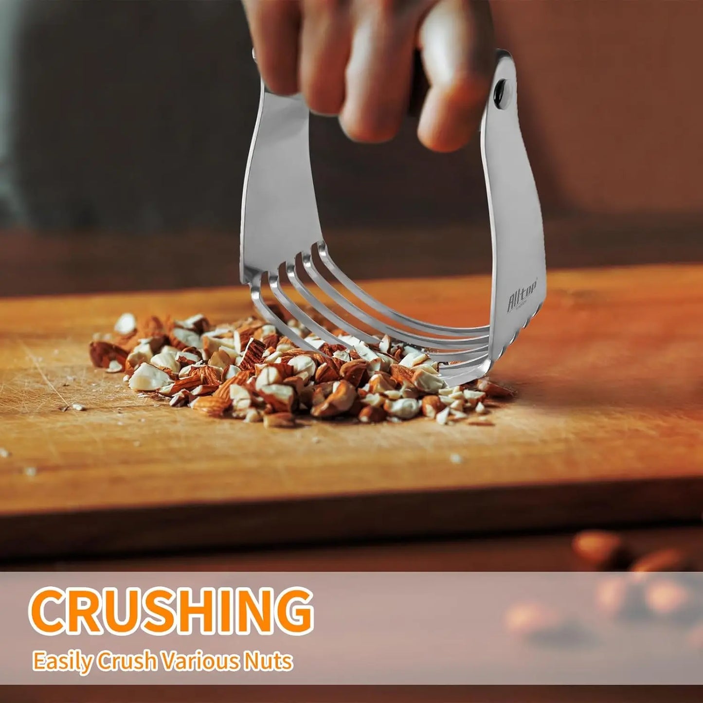 Hign-concerned Stainless Bench Scraper And Pastry Blender