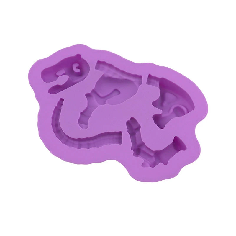 Cake Tools Dinosaur Silicone Mold Dino Fossil Skeleton