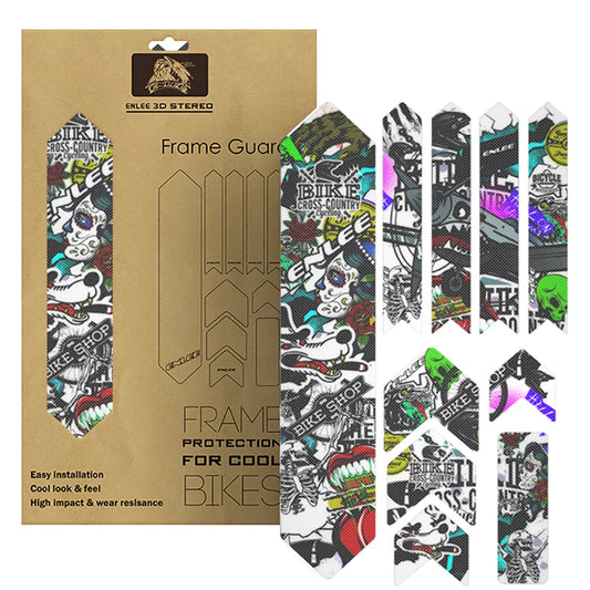 Enlee 3D Front Fork Bike Frame Protector Sticker Guard