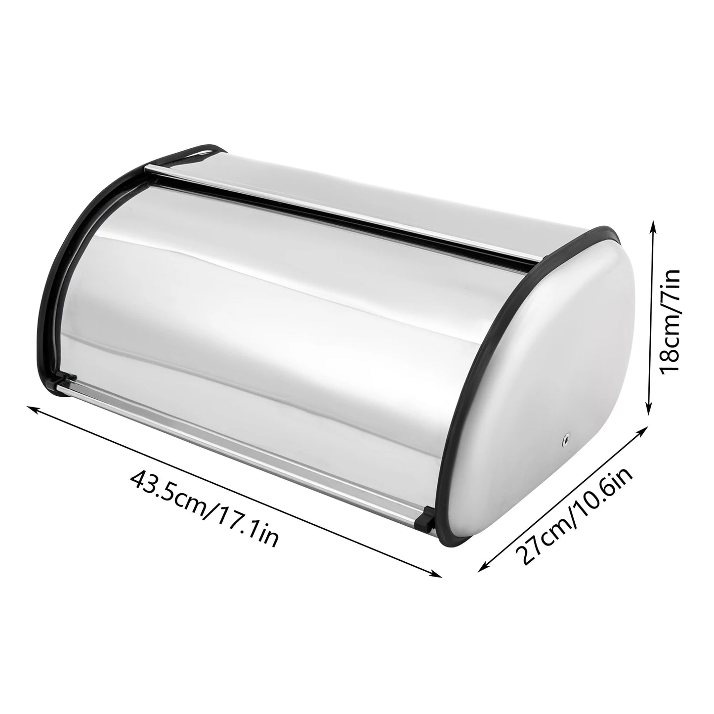 Bymaocar Stainless Steel Bread Box Kitchen Storage Unit