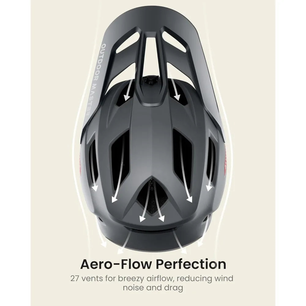 Hign-concerned Full Face Mountain Bike Helmet Chin Pads