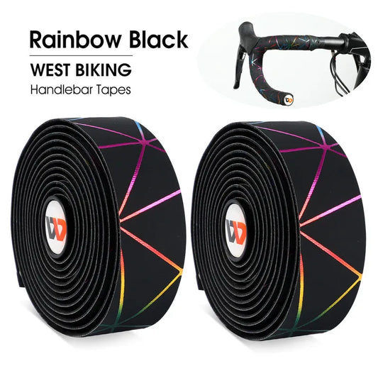 West Biking Geometric Pattern Bicycle Handlebar Tape EVA PU
