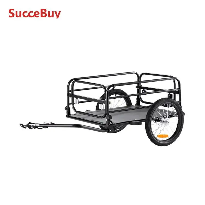 SucceBuy Bike Cargo Trailer Foldable Wagon For Bicycles