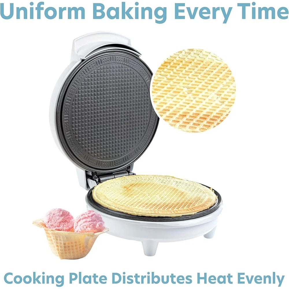 XMSJ Waffle Cone Maker Nonstick Electric Iron For Ice Cream