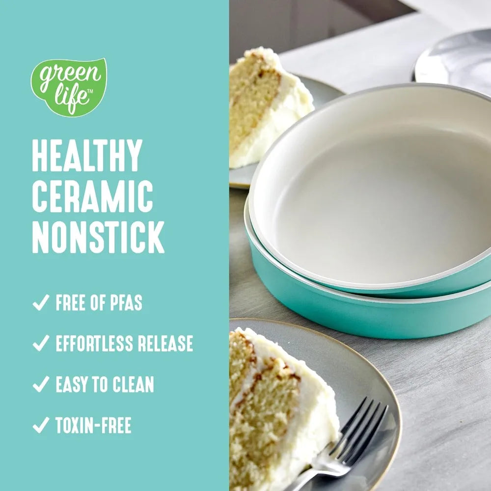Ceramic Nonstick Bakeware Set PFAS Free Dishwasher Safe