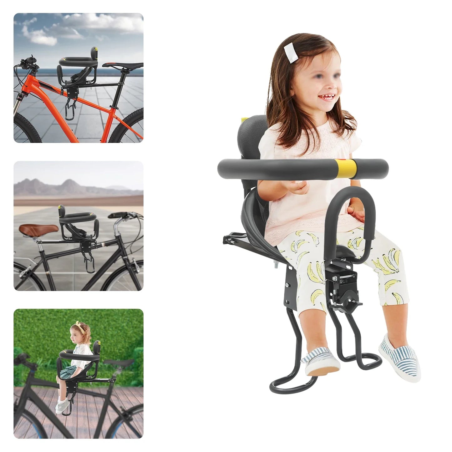 Hign Concerned Front Mount Child Bicycle Seat Carrier
