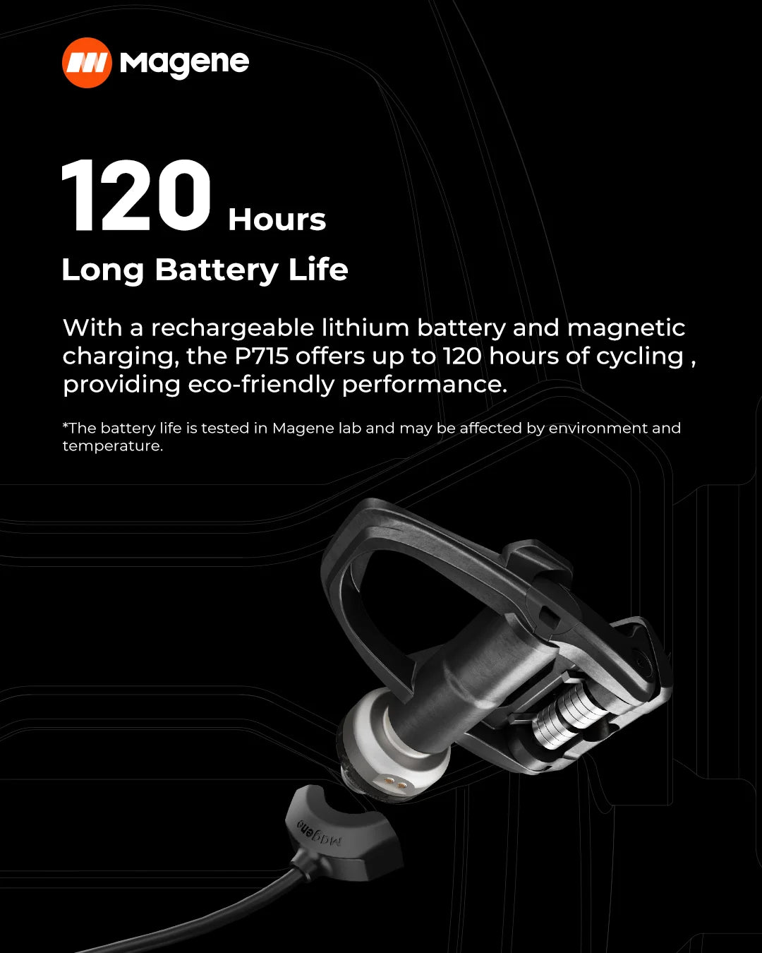 Magene P715 Bike Power Meter Pedals Cadence Balance