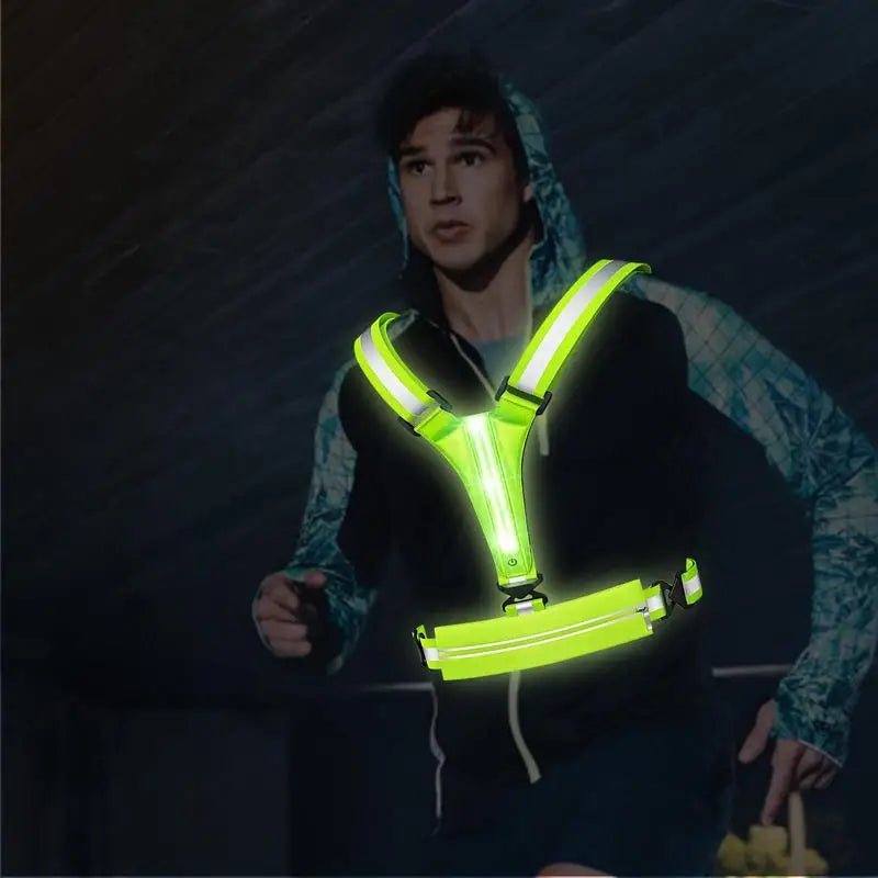 Guangdong Running Light Vest USB Reflective Gear For Runners