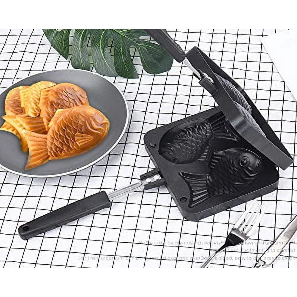 Feature Japanese Fish Shaped Cake Waffle Maker Set 4
