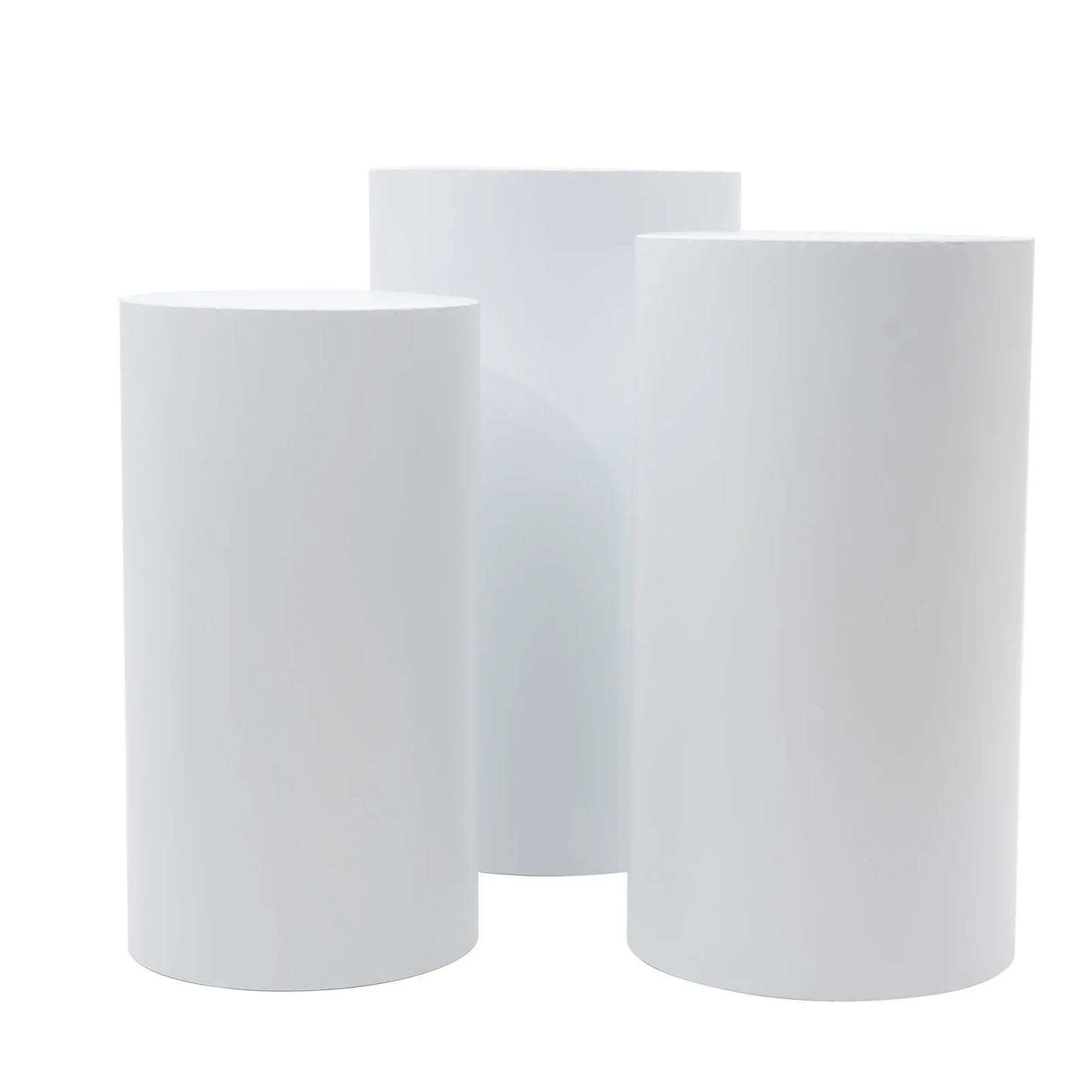 Hign Concerned Cylindrical Three Tier Cake Display Stands