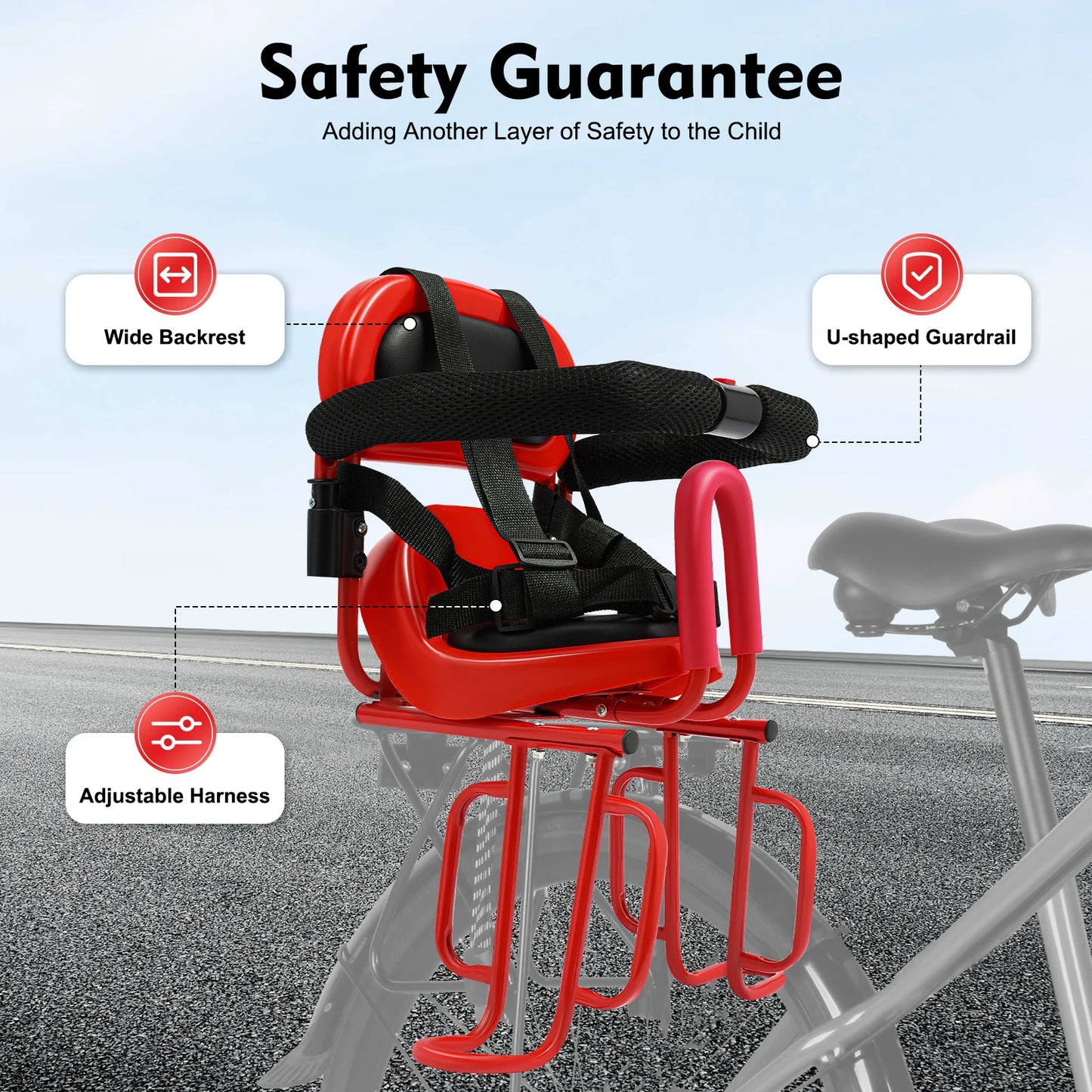 Hign-Concerned Rear Mounted Child Bicycle Seat Mountain Road