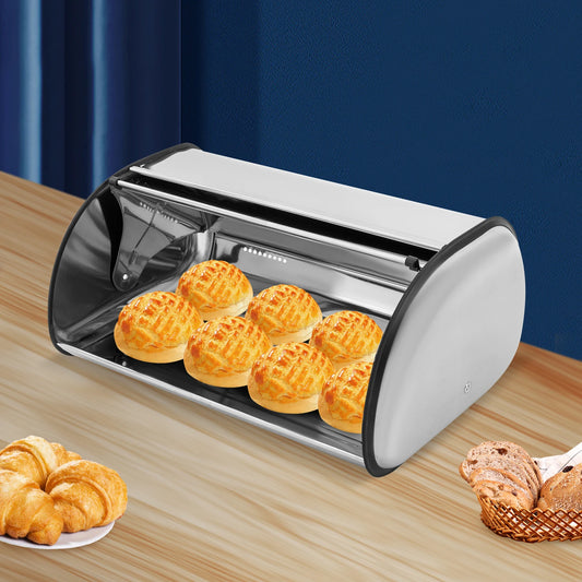 Bymaocar Stainless Steel Bread Box Kitchen Storage Unit