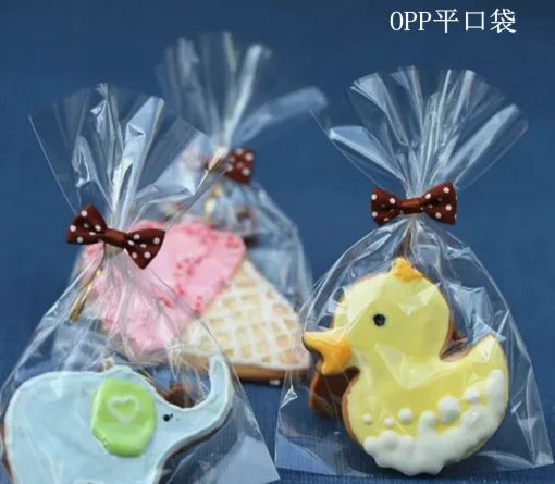 100pcs/pack Cake Pop Lollipop OPP Packing Bags Baking Chocolate Pop Pack Bags Sets Plastic Clear Cake Tools