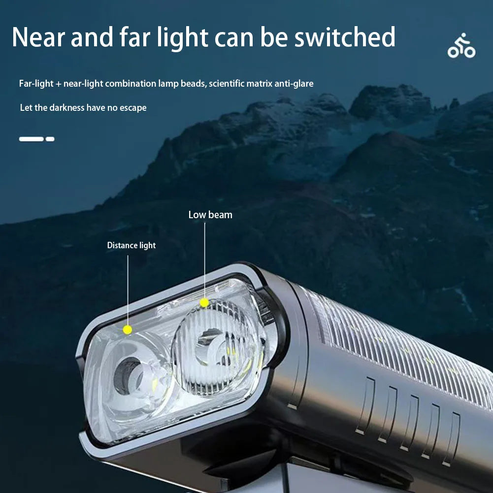 Hign-concerned LED Bicycle Front Light Rechargeable IPX4