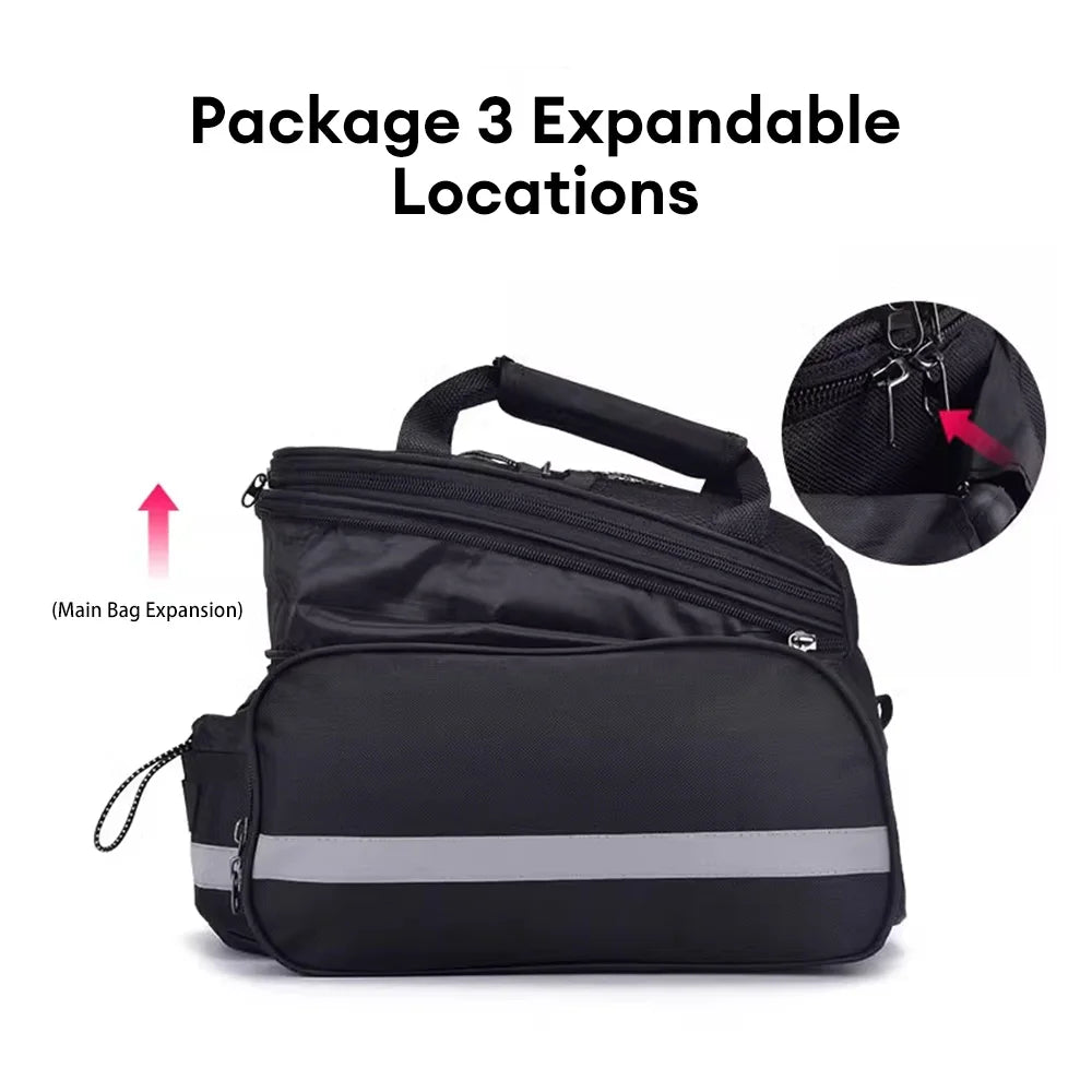 Hign Concerned Bicycle Bag Saddle Trunk Rack Bag Capacity