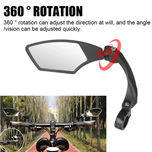 Shunmaii Wide Range Rearview Bicycle Mirror 360 Rotation