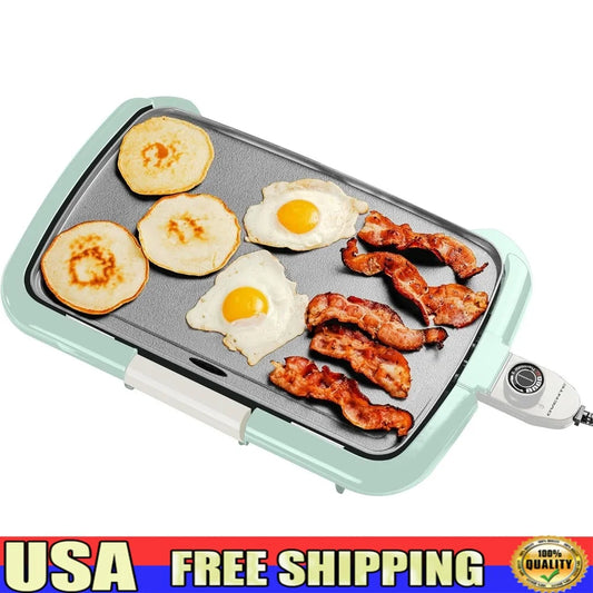 XMSJ Griddle Nonstick Surface With Adjustable Thermostat