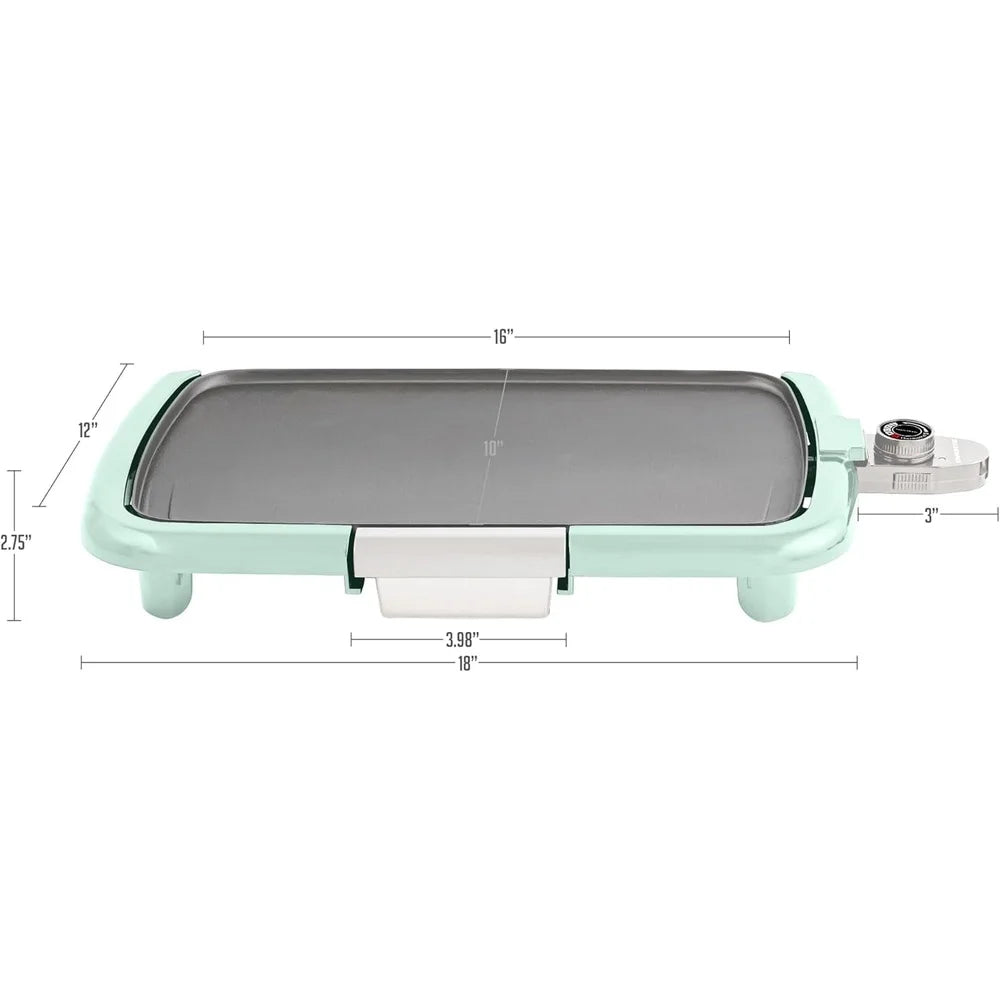 XMSJ Griddle Nonstick Surface With Adjustable Thermostat