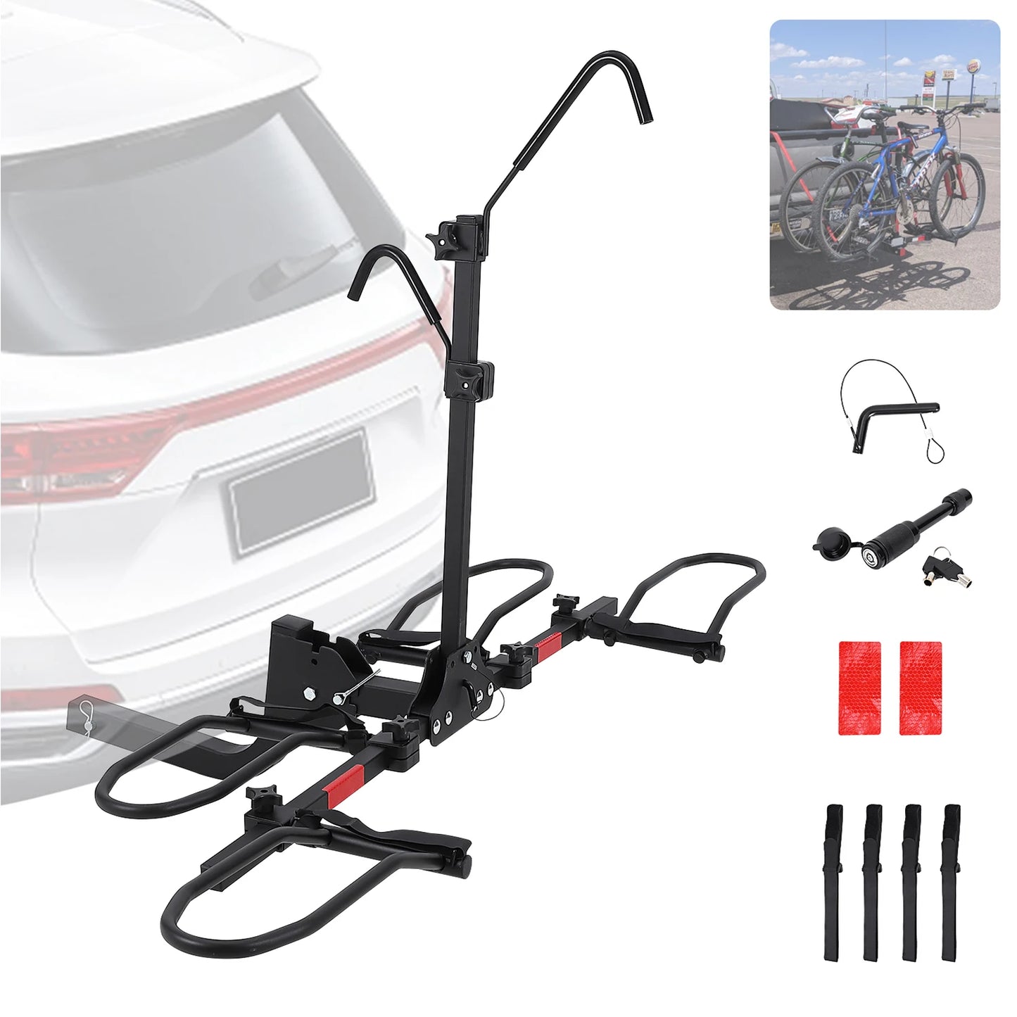 Hign Concerned Chemical Dual Bike Hitch Carrier SUV