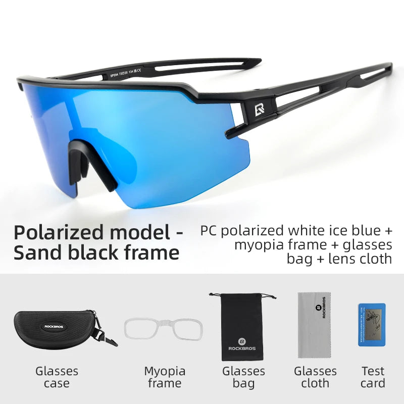 ROCKBROS Bicycle Glasses UV400 Cycling Glasses Bike Fishing Sunglasses Hiking Riding Polarized/Photochromic Eyewear Sport Goggle