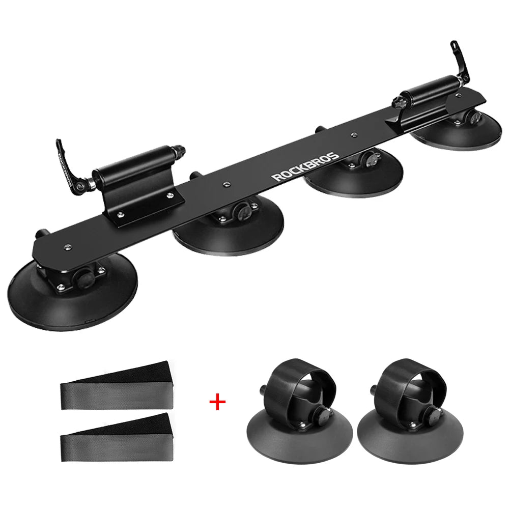 ROCKBROS Roof Bike Rack Carrier Suction Mount Quick Install