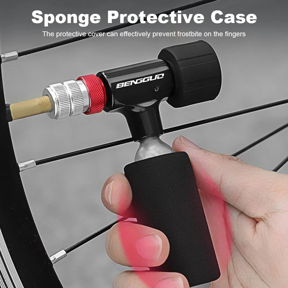 Shunmaii Bicycle Quick Inflatable Head Lightweight Inflator