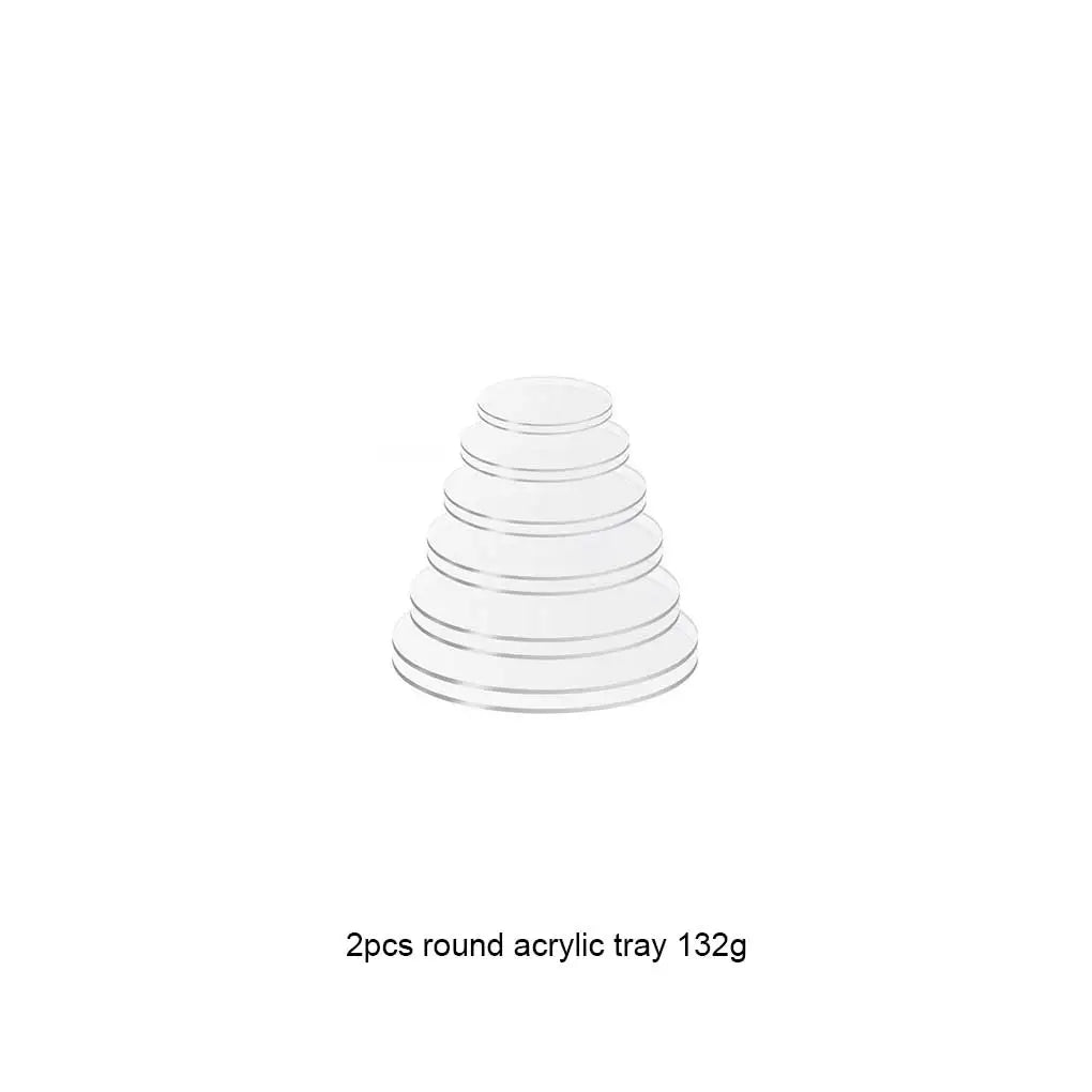 Cake Tools Acrylic Cake Disk Washable Transparent Stand