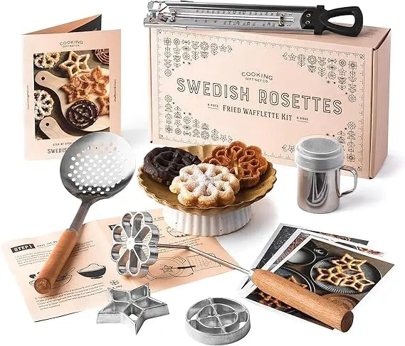 Swedish Rosettes Mold Set For Rosette Iron Baking Gift