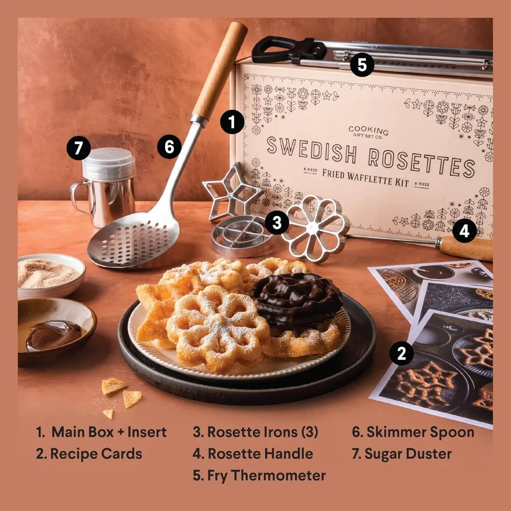 Swedish Rosettes Mold Set For Rosette Iron Baking Gift