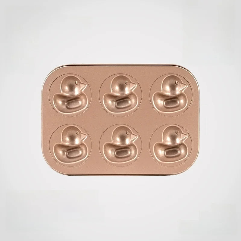 Others Cartoon Nonstick 6 Cavities Baking Mold for Oven Use