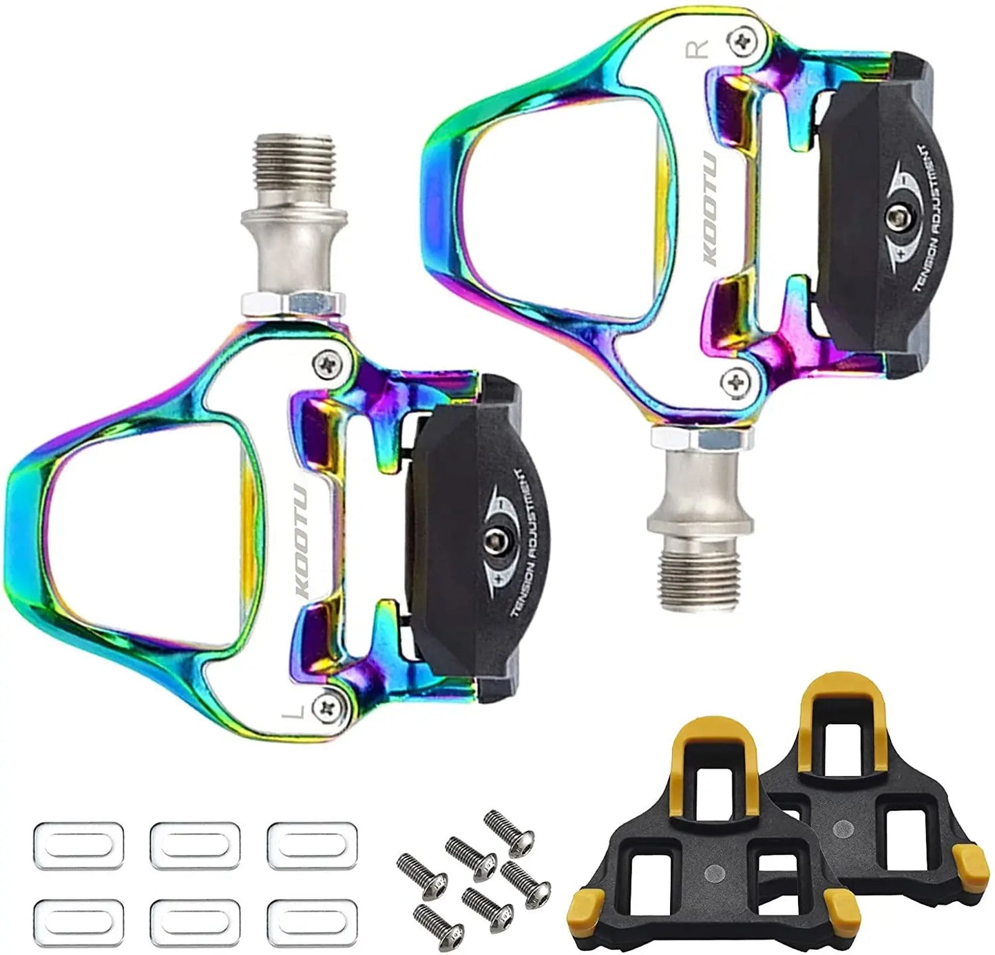 Road Bike Clipless Pedals With Sealed Bearings For Shimano