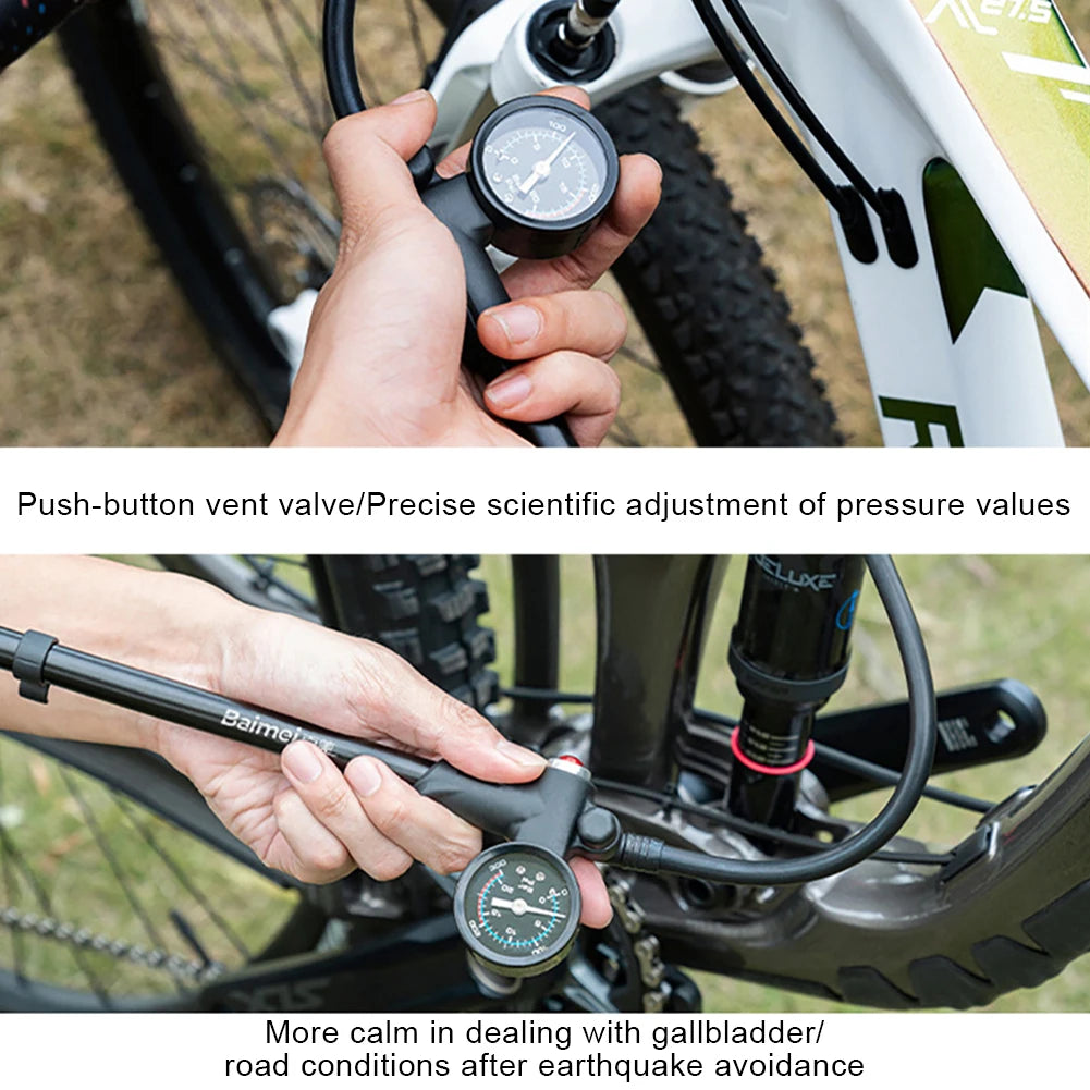 Hign-concerned Bicycle Pump Gauge 300 PSI Schrader Presta