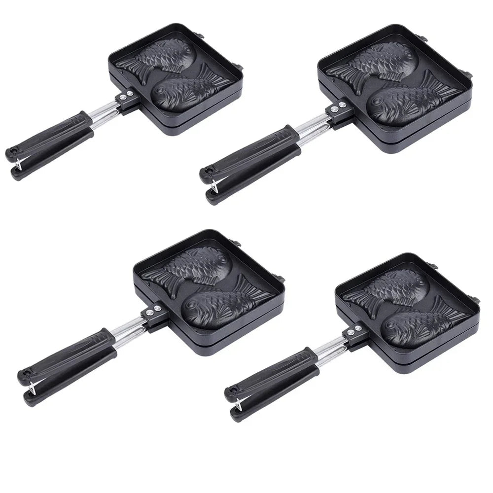 Japanese Fish Shaped Cake Waffle Makers Set 4 Nonstick