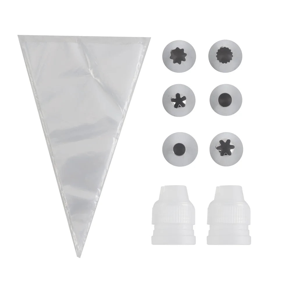 DUTRIEUX 20 Piece Cake Decorating Set Piping Bags Tips