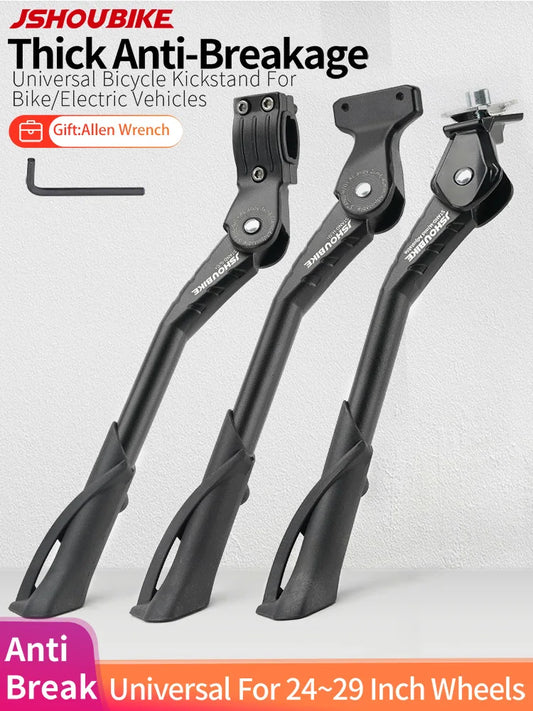 JSHOU Bike Adjustable Bicycle Kickstand Aluminium Alloy MTB