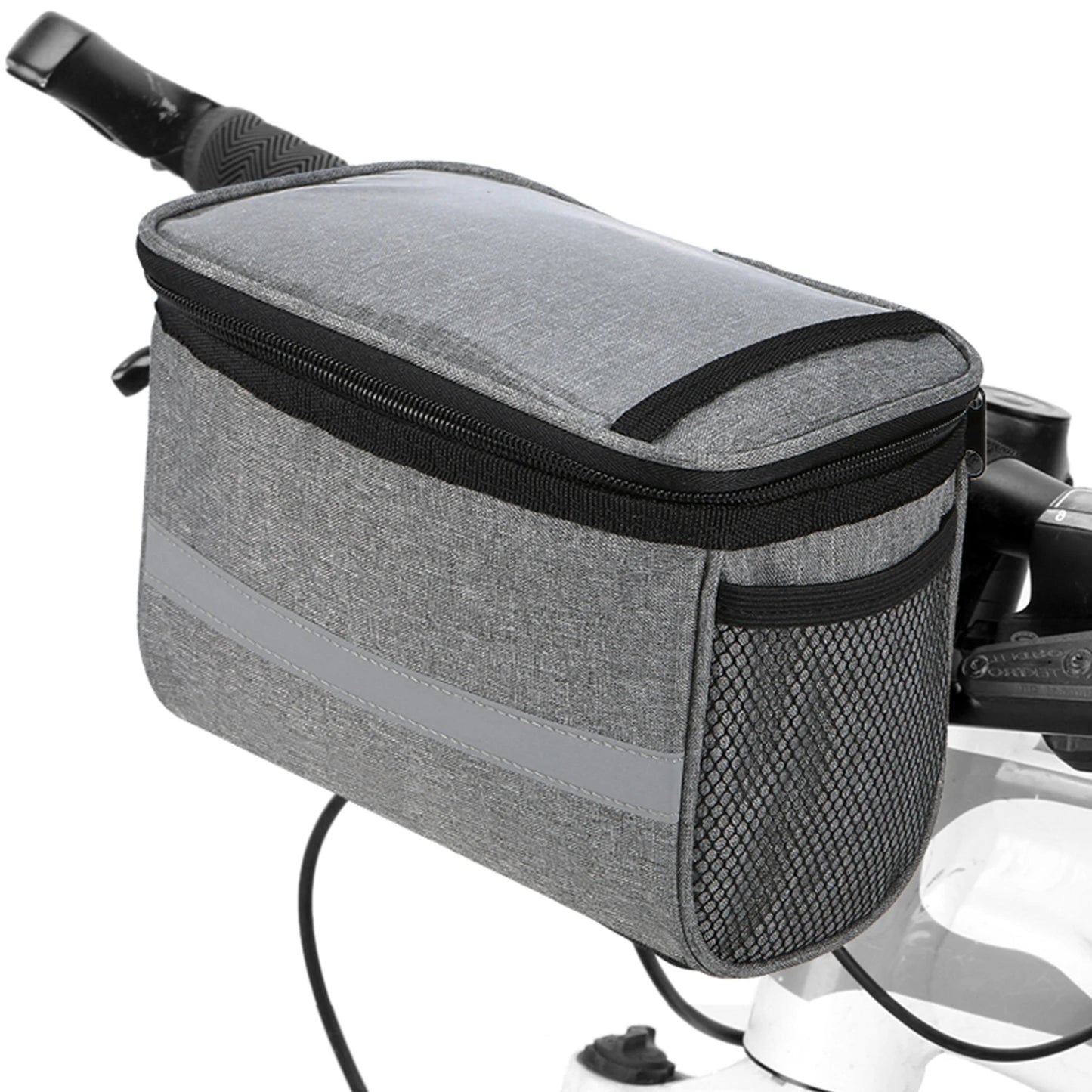 Lixada Insulated Handlebar Bike Bag With Reflective Strips