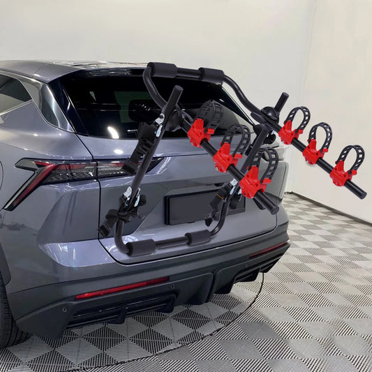 Foldable Car Trunk Bike Rack For 3 Bikes Trunk Mount