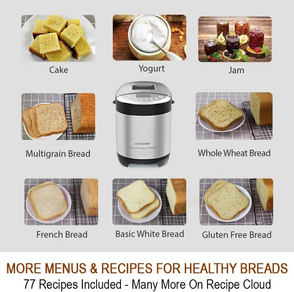 Hign-concerned 29-in-1 Smart Bread Maker With Gluten Free