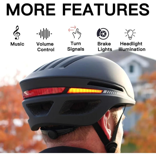 Hignconcerned Smart Bike Helmet With Built In Speakers