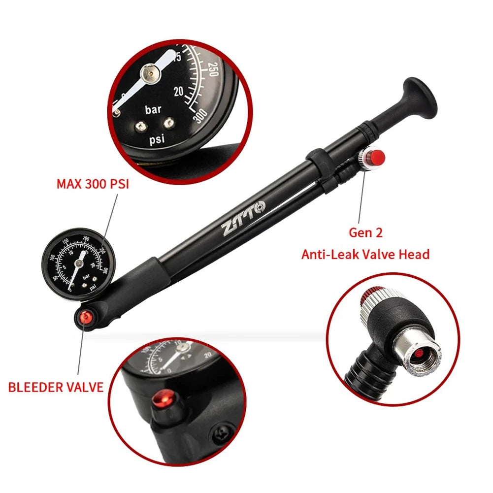 Hign-concerned Bicycle Pump Gauge 300 PSI Schrader Presta