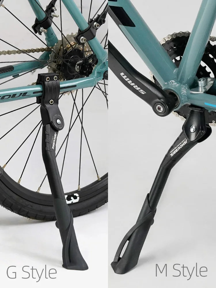 JSHOU Bike Adjustable Bicycle Kickstand Aluminium Alloy MTB