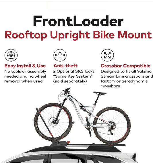 Hign-concerned Rooftop Bike Rack Front Loader Carrier