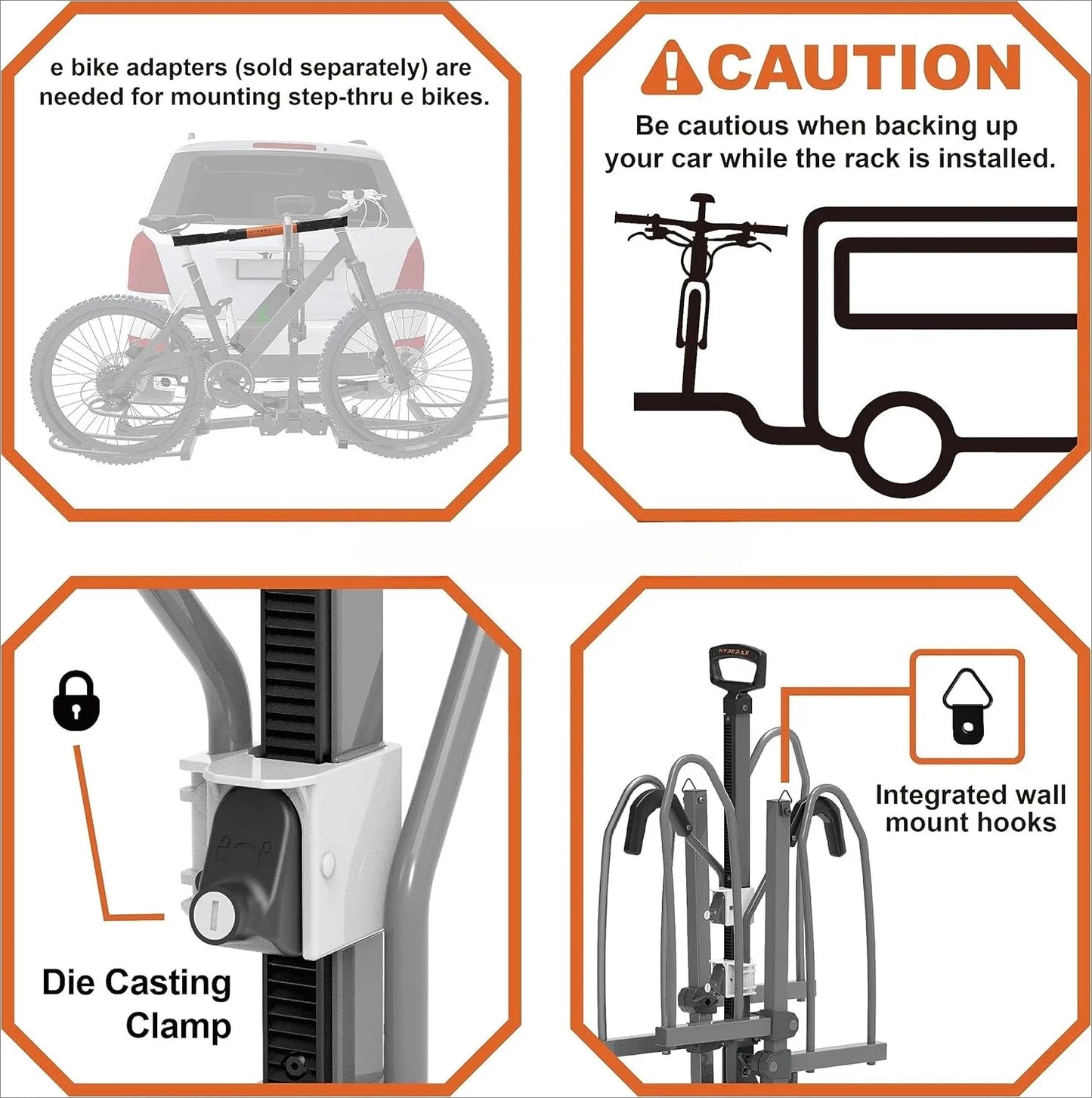 Hign Concerned Two Bike Hitch Mounted Platform Carrier
