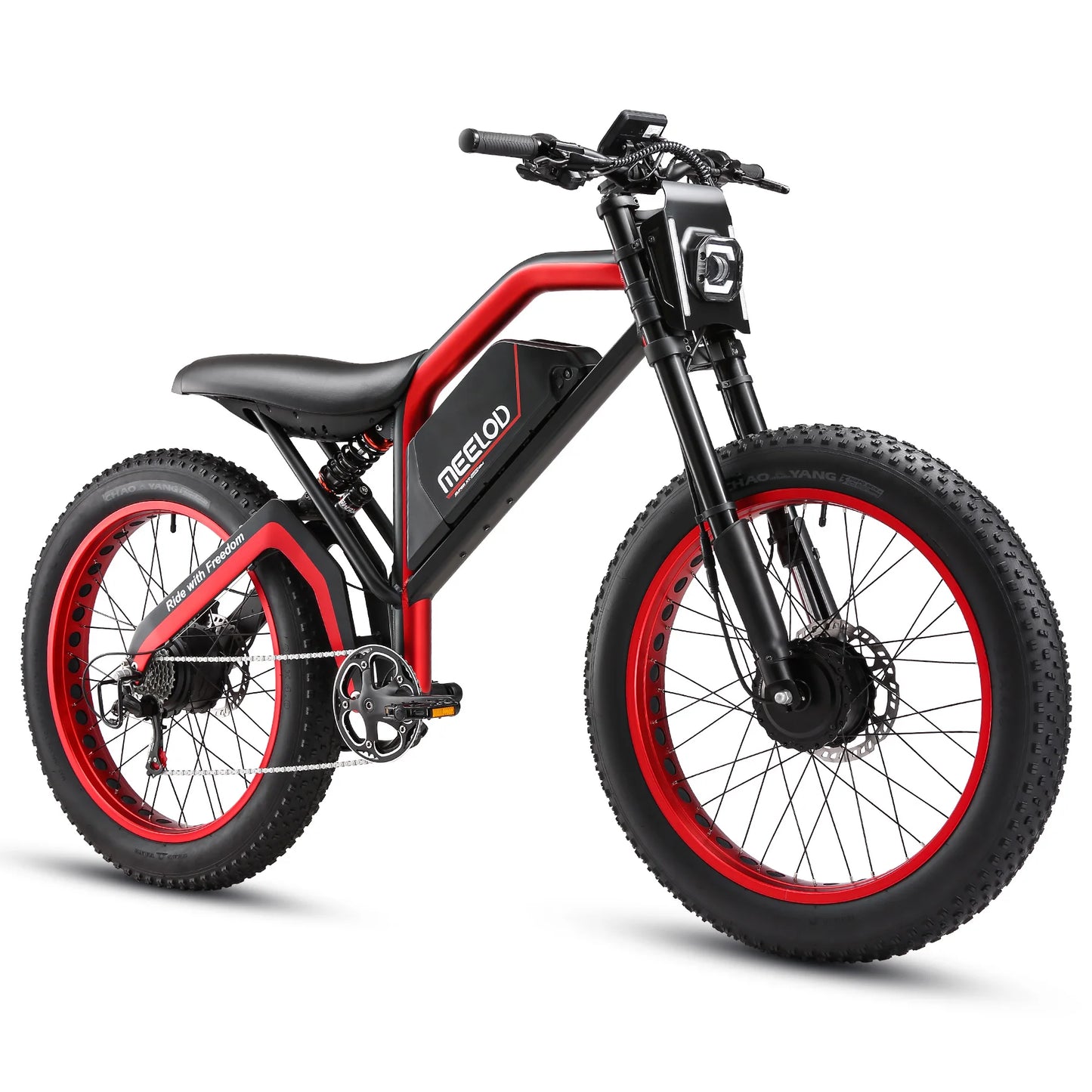 MEELOD XT600DL Dual 1000W Electric Fat Tire Mountain E Bike