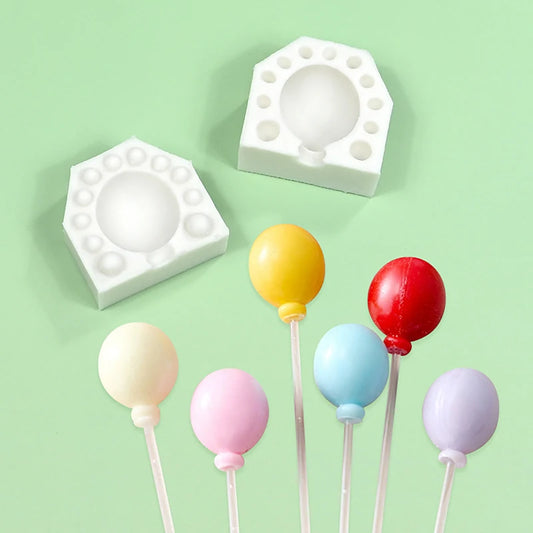 Cake Tools Mini 3D Oval Balloon Silicone Mold Set Molds