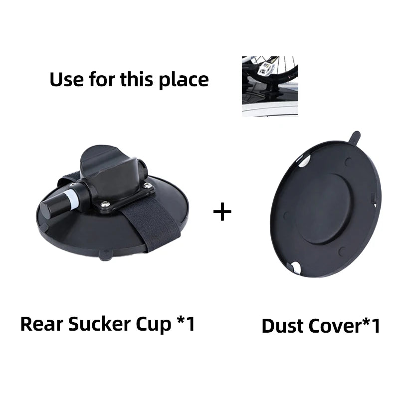 ROCKBROS Roof Bike Rack Carrier Suction Mount Quick Install